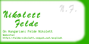 nikolett felde business card